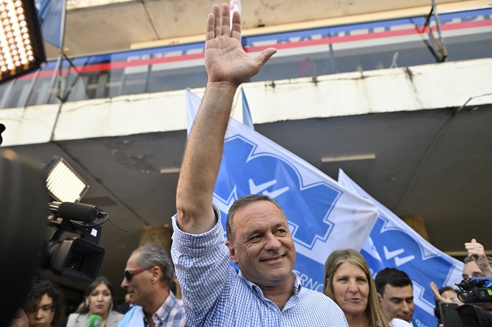 El candidato presidencial del Partido Nacional, Álvaro Delgado, el pasado domingo 27 de octubre