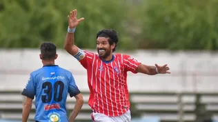 Abreu en su debut con Central Español