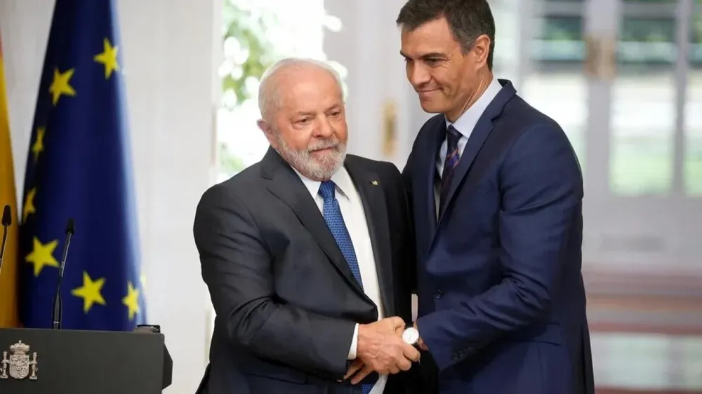 Pedro Sánchez y Lula da Silva