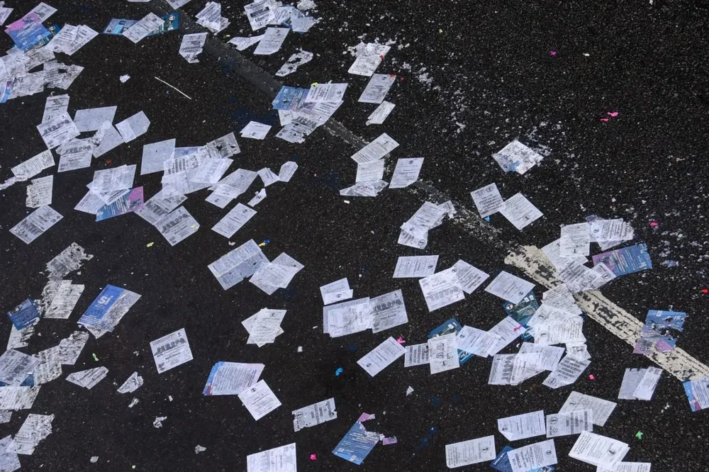 Festejos por el fin de año en Ciudad Vieja.