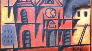 Ciudad, una pintura del artista uruguayo Manuel Pailós