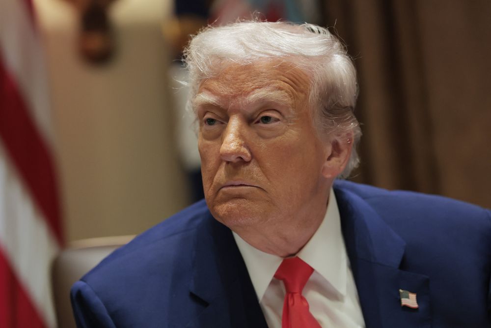 Donald Trump - reunión de gabinete -10-4 - AFP.jpg