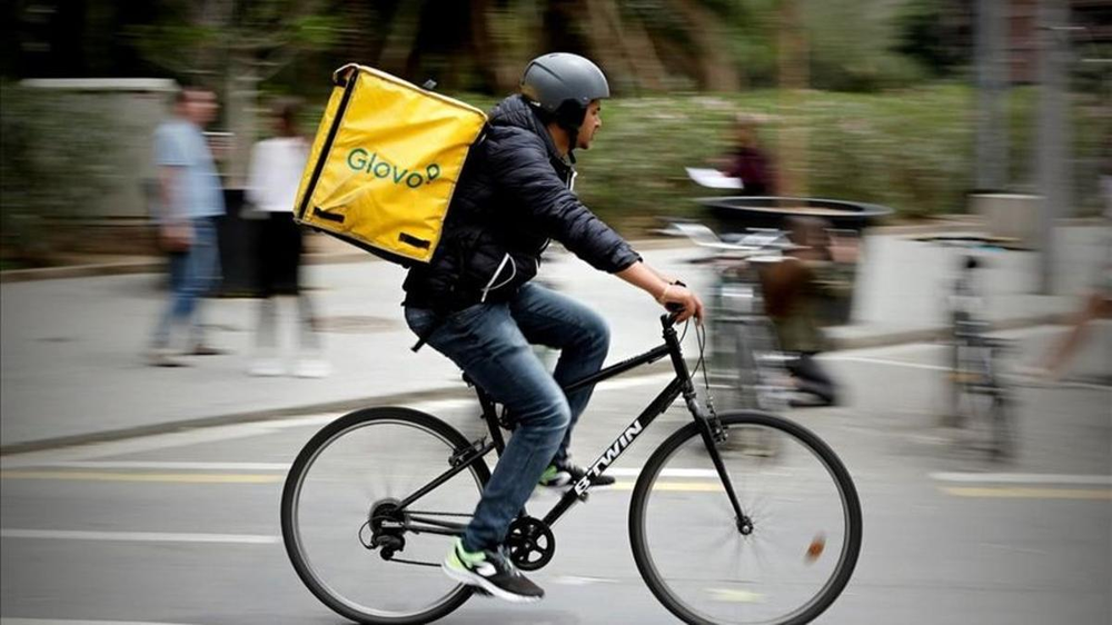 Uno de los repartidores de Glovo, una de&nbsp; las empresas sancionadas.
