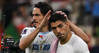 Edinson Cavani y Luis Suárez