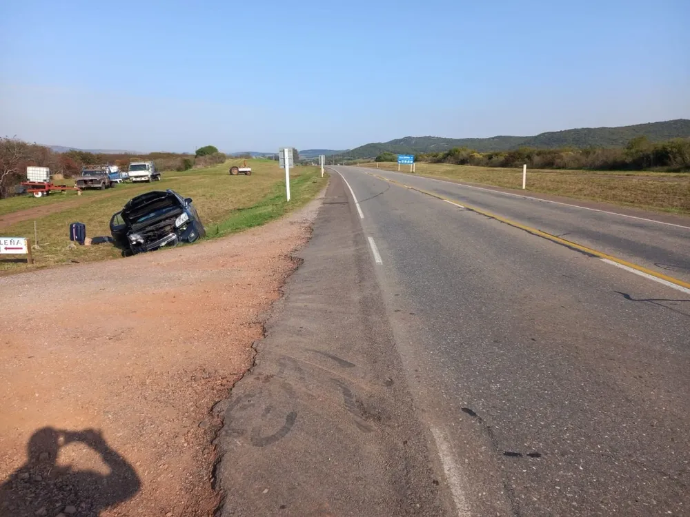 Accidente de tránsito en el que resultó lesionada la senadora blanca Gloria Rodríguez