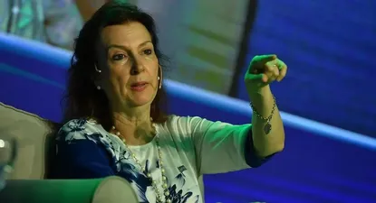 Diana Mondino en el Hotel Alvear