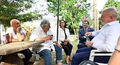 Mujica y Lula en la chacra