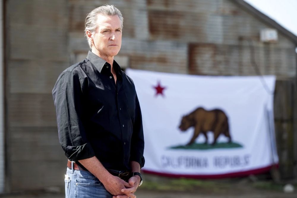 El gobernador de California Gavin Newsom.
