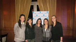 Lidicce Dufrechou, Macarena Restano, Marcela Padilla, Alejandra Larre Borges y Sofía Nicoletti