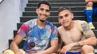 Ronald Araujo y Brian Ocampo se juntaron luego del triunfo por goleada de Barcelona ante Cádiz por 4-0 e intercambiaron camisetas