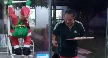 De Vargas en el residencial durante la Nochebuena