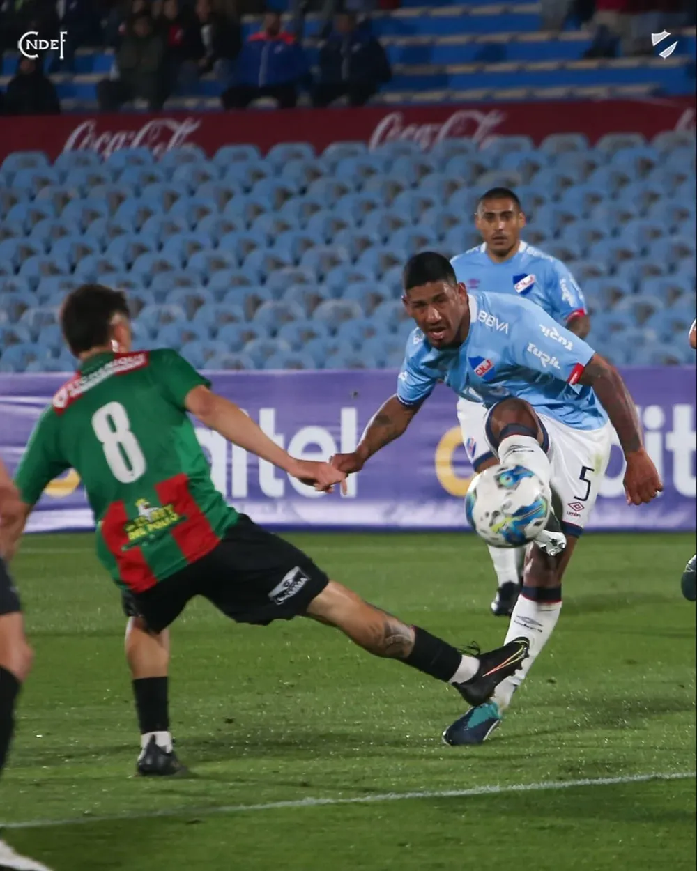 Yonatan Rodríguez tuvo un tiro en el palo ante Rampla