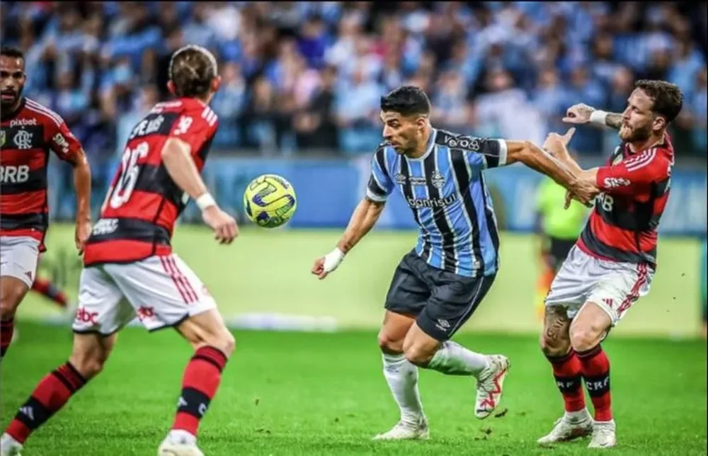 Suárez en el partido de ida