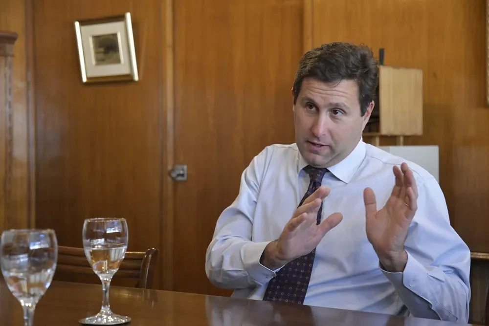 El presidente del Banco Central, Diego Labat.