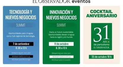 El calendario de El Observador Eventos