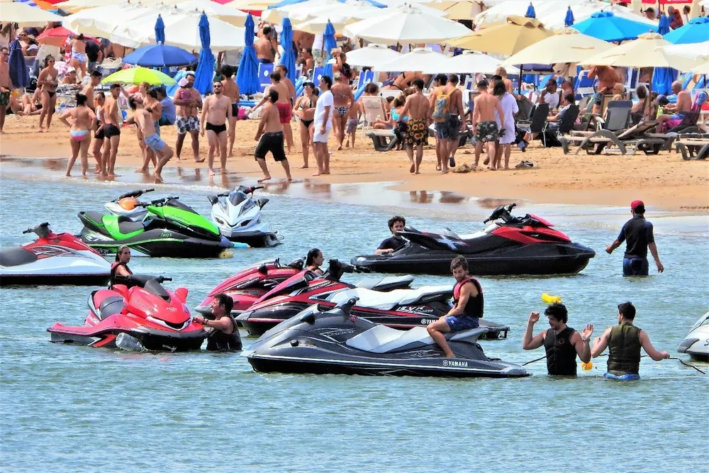 Motos de agua en Punta del Este. Archivo