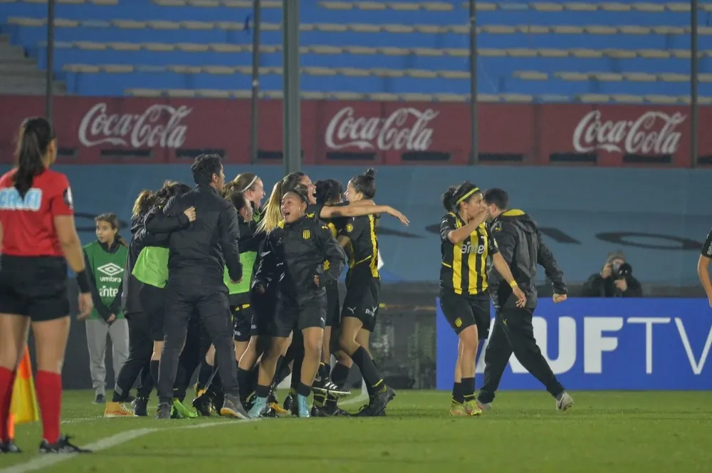 Así festejó Peñarol su gol