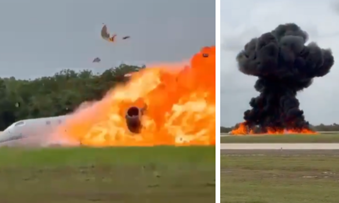 VIDEO: dos personas murieron al estrellarse un avión en aeropuerto de República Dominicana