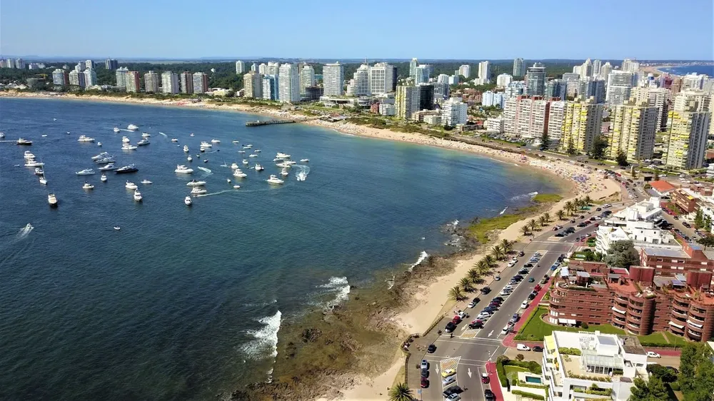 Vista aérea de Punta del Este.