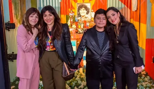 Los hijos de Diego Armando Maradona en la presentación del M10 memorial