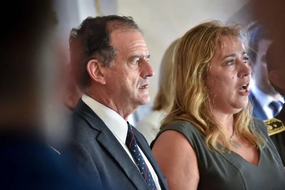 Guido Manini Ríos e Irene Moreira, archivo