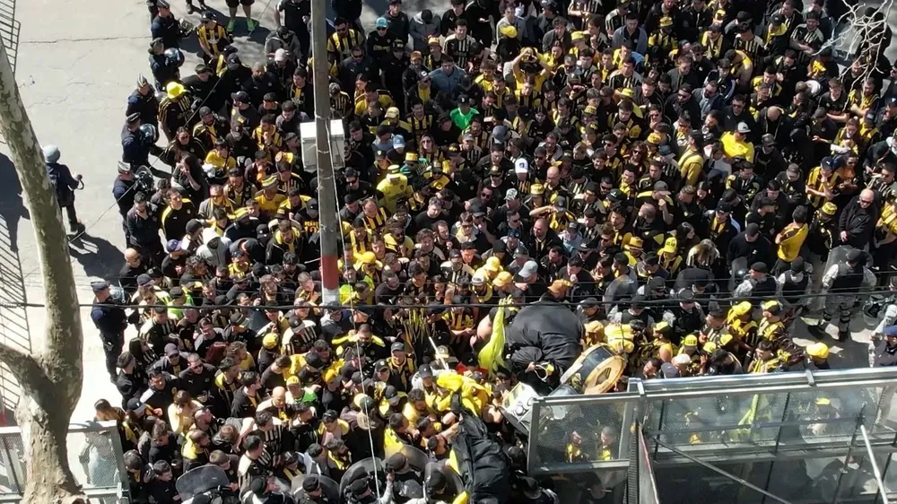 Así se fue el ingreso de los hinchas de Peñarol en el último clásico