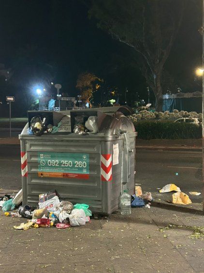 Contenedores desbordados en Montevideo