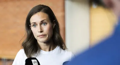 Sanna Marin admitió que la imagen no es apropiada y se disculpó.