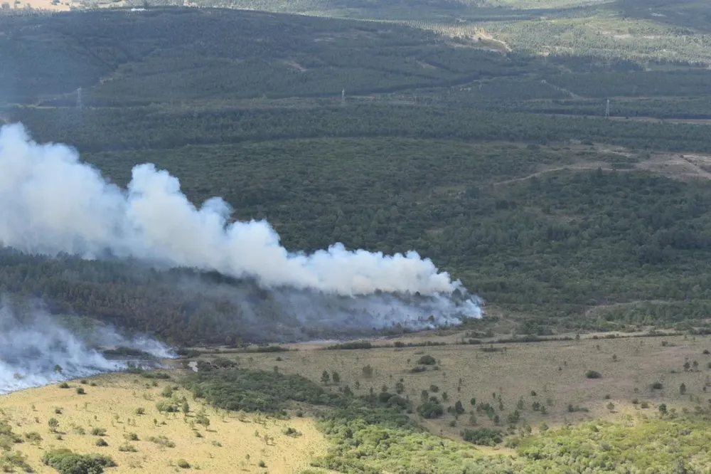 Incendio en Sierra de las Ánimas