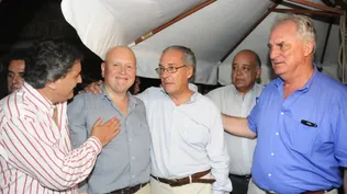 Ache y Rodríguez tras las elecciones; junto a ellos Durán, Turcatti y Martínez