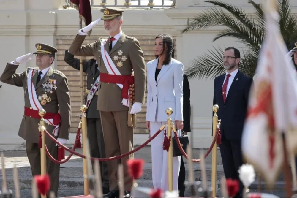 El Rey Felipe VI, junto a la Reina Letizia.