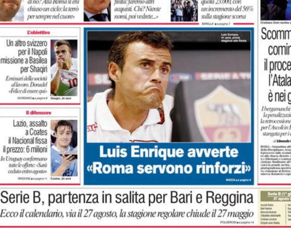 Portada de Corriere dello Sport