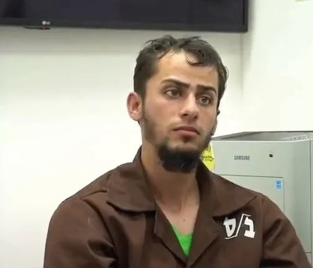 Terrorista de Hamás durante interrogatorio