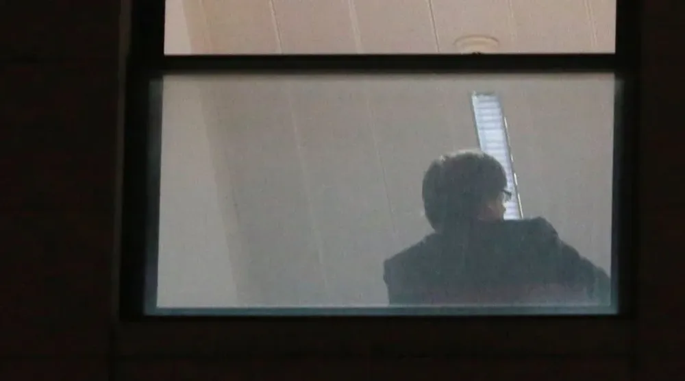 Carles Puigdemont en la Fiscalía belga