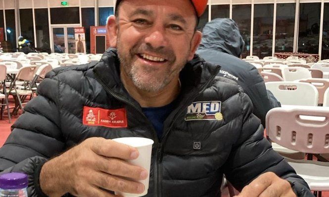 El desayuno de Álvaro Cóppola en el Rally Dakar