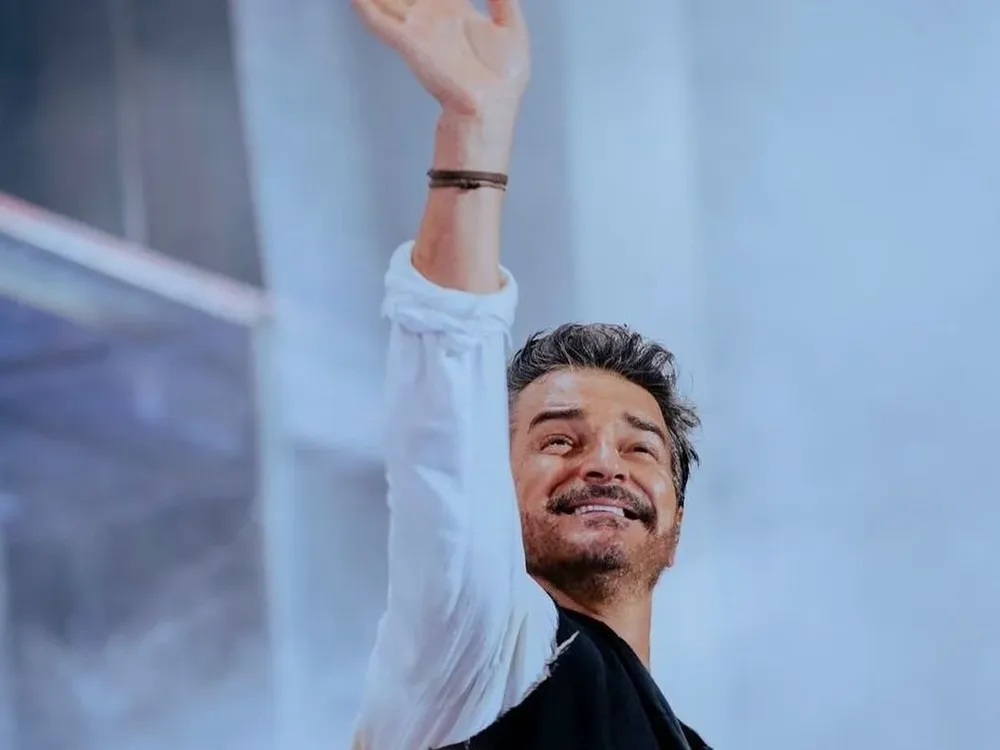 Ricardo Arjona durante su último concierto