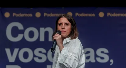 La secretaria de Acción de Gobierno de Podemos y ministra de Igualdad en funciones, Irene Montero, interviene durante una Conferencia Política del partido.