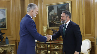 Felipe VI y Santiago Abascal