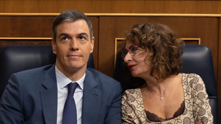 El presidente de Gobierno, Pedro Sánchez y la ministra de Hacienda, María Jesús Montero.