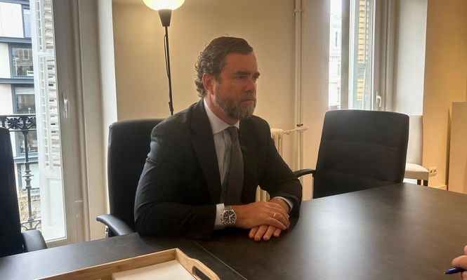 Iván Espinosa de los Monteros, en su oficina de Atenea, donde habló con El Observador España.
