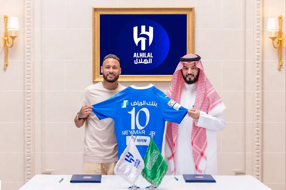 Neymar presentado en Al Hilal