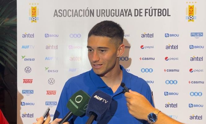 Emiliano Martínez, volante de la selección uruguaya