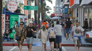 La avenida Gorlero de Punta del Este en enero de 2023