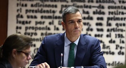 Pedro Sánchez, presidente del Gobierno español, comparece en la comisión que investiga el Caso Koldo en el Senado.
