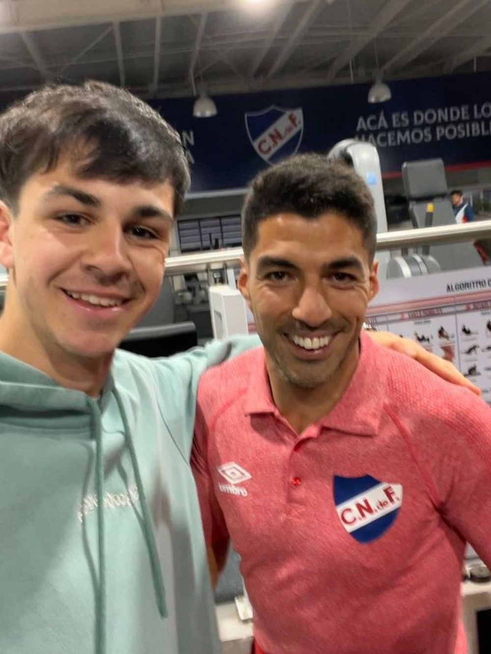 La foto de Gonzalo Petit y Luis Suárez en Los Céspedes