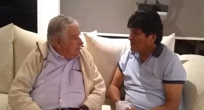 pepe mujica, de visita en mexico, se reunio con evo morales