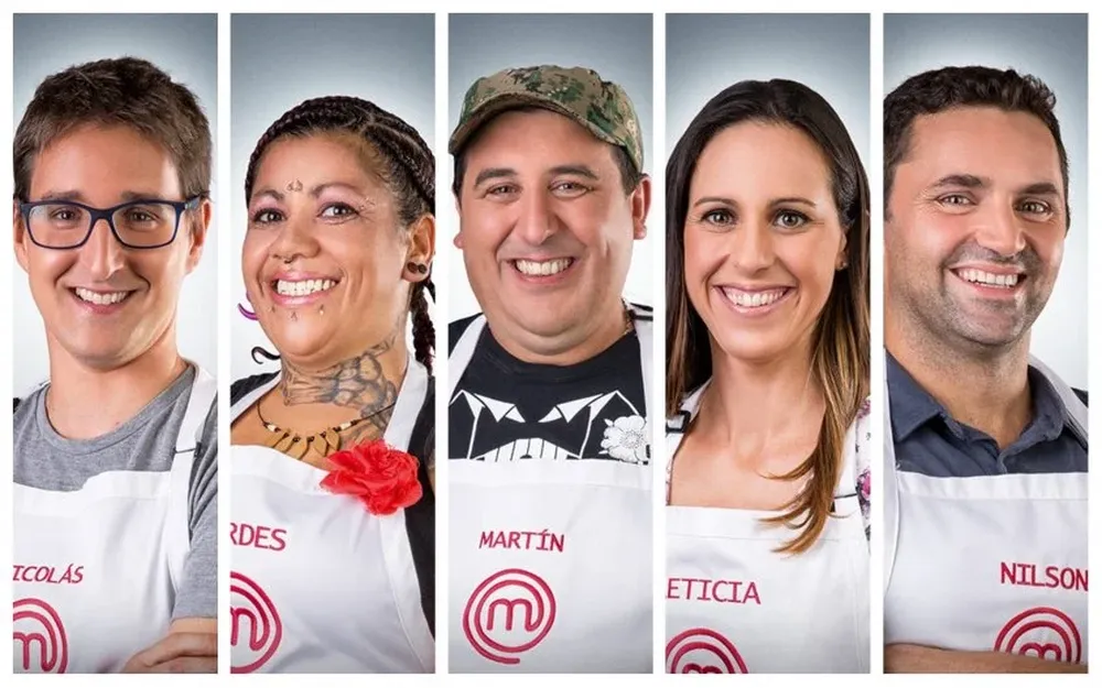 Los cinco últimos competidores de MasterChef