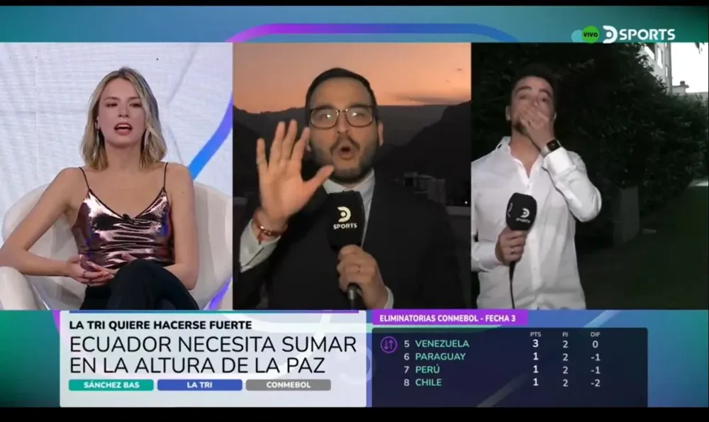 Debate en un programa de TV de DSports