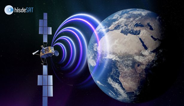 Recreación del satélite SpainSat NG I de Hisdesat.