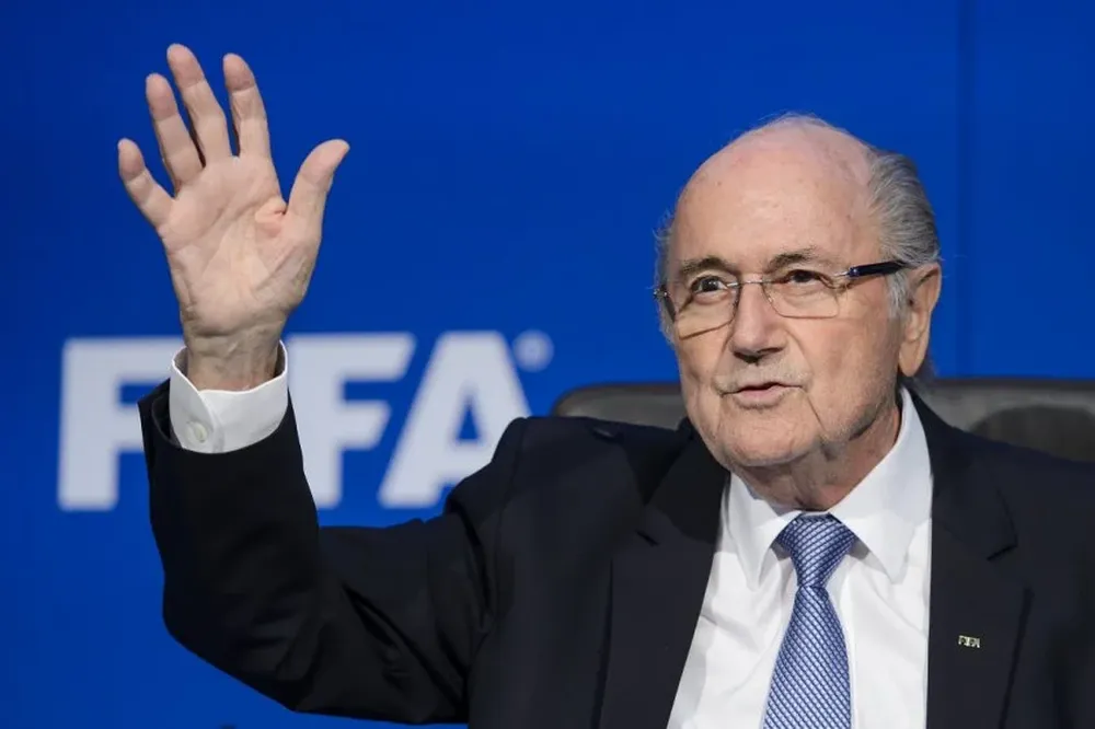 Joseph Blatter al anunciar que no se postulará a las elecciones de febrero